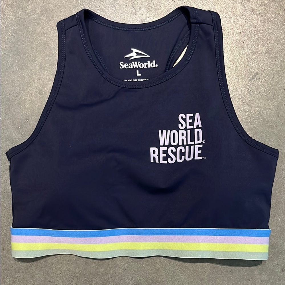 SeaWorld Rescue Navy Crop Top